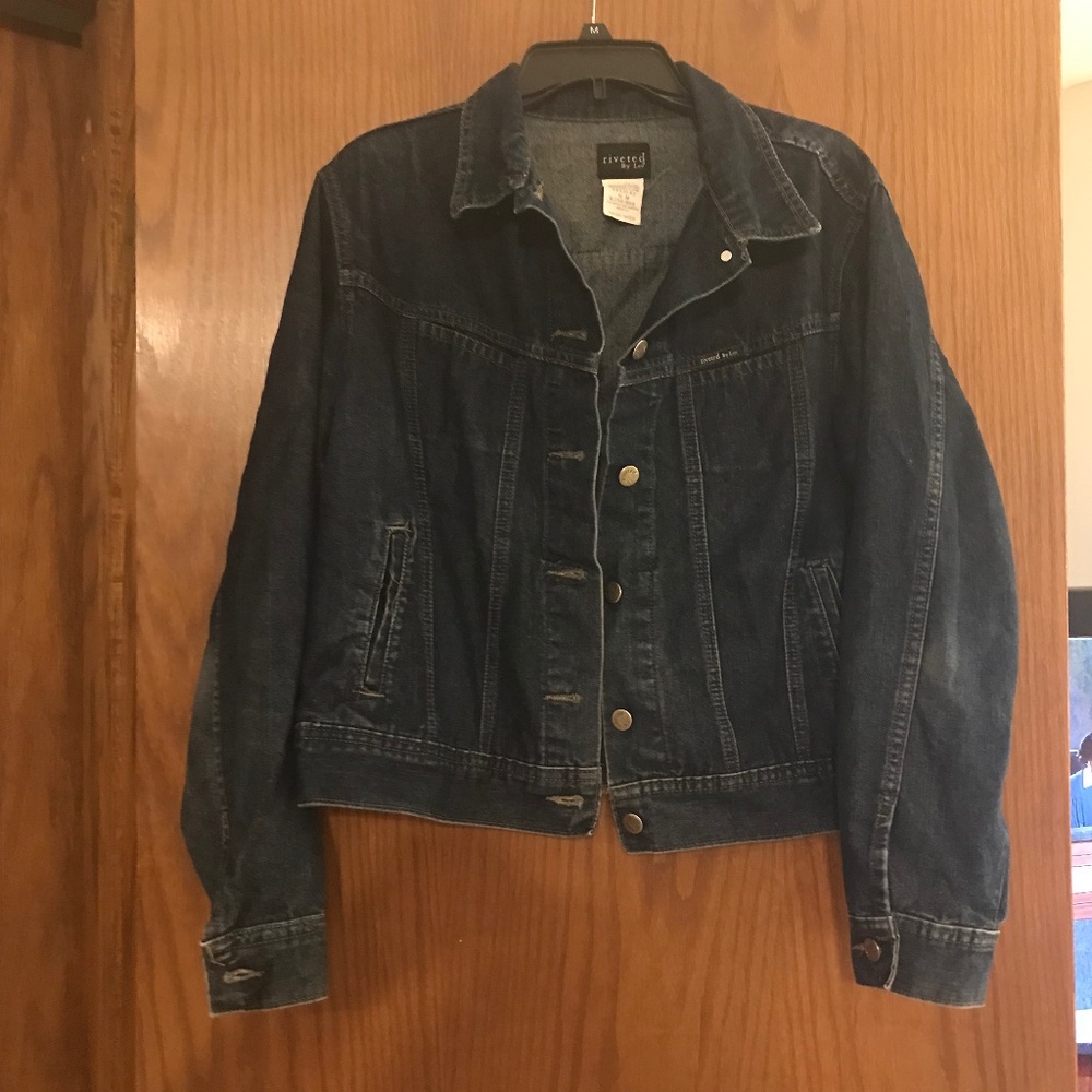 Riveted by Lee womans Jean jacket size XL vintage